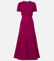 [Roland Mouret] Roland Mouret Embellished cady midi dress AU 10 pink