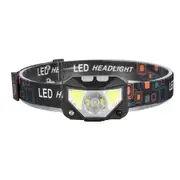 Bright Rechargeable LED Headlight,Waterproof Motion Sensor Head Lamp, 8 Modes for Outdoor Camping Running Cycling Fishing