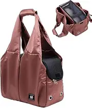 pet Dogs Outdoor Carrier – Small Cat Sling Bag, Breathable Shoulder Tote | Soft Padded Fabric Pet Carrier for Travel, Walks, Vet Visits, Lightweight Sling for Dogs, Cats, Puppies, Strolling