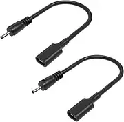 1FT 5V Power Cord USB to 3.5mm x 1.35mm Barrel Jack Adapter Connector Charging Cable Plug