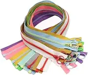 YaHoGa 10pcs 14 Inch Separating Jacket Zippers for Coat Jackets DIY Sewing Handbags Clothing Resin Zipper Plastic Zippers Bulk 10 Colors (14" O/E)