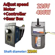 Reversible AC Gear 400W 7-470 RPM 220V Variable Electric Motor Speed Controller