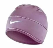 Nike Dri-Fit WMNS Fleece Beanie/Skull Hat Reflective Runners Tab / Purple Knit