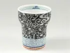 Arita yaki ware Japanese Shochu glass Tumbler 230ml Insulation Arabesque Black