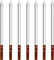 23.6 Inch Long Kabob Skewers,0.91Inch Wide Skewers for Kabobs,Metal Stainless Steel Skewers for Grilling,Extra Large Flat Kebab BBQ Skewers,Barbecue Kabob Sticks with Wood Handle,Set of 7 Kebob