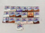 LOT OF 15- Staedtler Fimo Oven Baked Clay EFFECT/SOFT Modeling 2oz Bar NEW