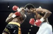 Roger Mayweather Lands A Left Hook To Harold Brazier Old Boxing Photo