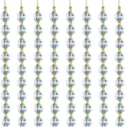 12.5FT Crystal Glass Strand Garland Octagon Beads Chandelier Prism Replacement
