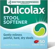 Dulcolax Sugar Free Stool Softener, 50 Liquid Gels