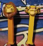 Disney Lion King PEZ dispenser Bundle - 2pc - Simba & Mufasa - Great Condition