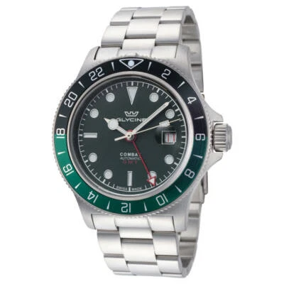 Glycine Combat Sub GL0383 Men’s Swiss Made GMT Automatic 42mm Watch $2950 NEW
