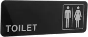 Vaguelly Restroom Sign Self Adhesive Plastic Bathroom Door Sign Identification for Men and Women Durable Toilet Signboard for Easy Installation and Use