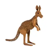 Large Rust Metal Kangaroo Statue 84X68cm