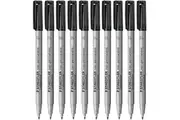 Staedtler 316 Lumocolour Non-Permanent Marker Pen Fine Black Box 10