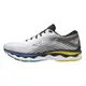 Mizuno Wave Sky 6 男生 慢跑鞋 運動 路跑 超寬楦 彈力 避震 平穩 白灰 J1GC221101