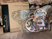 Pampered Chef Trivet #2937 Round-Up from the Heart 2006 Cast Iron Copper NIB