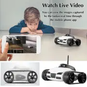 Mini Remote Control WIFI Real-time Transmission Tank Car Remote Control Camera Toy Car Boxing Day As shown