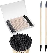 WSICSE 50 Pcs Sanding Sticks, Double End Fine Detailing Sanding Stick with Storage Box for Plastic Models Wood Hobby Woodworking, 120/280 Grit