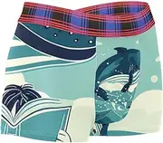 [KQNZT] Men's Underwear, Mens Underwear Boxers, Cartoon Sea Blue Whale