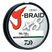 Daiwa J Braid x8 Braided Line 30lb 150M Filler Spool Dark Green JB8U30-150DG