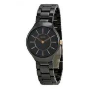 Rado True Thinline Black Dial Ceramic Quartz Womenss Watch R27742152