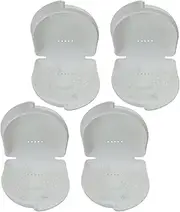 Dentojoy Dental Orthodontic Retainer/Aligner Case/Box/Mouth Guard and Denture Storage in White Colour (6)