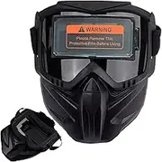 Large View Welding Helmet - Detachable Full View Welding Helmet Anti - UV Radiation, Anti - Fog Lightweight Headgear Face Shield for Eye Protection