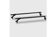 120cm Universal Rain Gutter Car Roof Rack Cross Bars Black Adjustable Brackets Medium