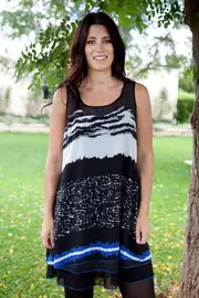 Georgette Layered Tunic--THR-7085