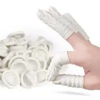 在飛比找momo購物網優惠-【DAYOU】los1081B白色乳膠無粉無塵防靜電手指套美