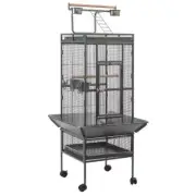 153 cm Large Bird Budgie Cage Parrot Aviary With Metal Tray and Wheel