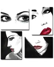Ready2HangArt Allure I-IV Wrapped Canvas Wall Art by Norman Wyatt