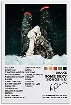 Drake Poster Rapper Music Album Vintage Cover 2025 Canvas Painting Wall Art Picture Home Decor Print For Bedroom Living Room Dorm Study Bar Office 12x18inch(30x45cm)
