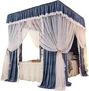 Bed Canopy Bedroom Mosquito Net, Mesh & Shading Cloth Bed Canopy, Princess Bedroom Decorative Bed Curtain (Color : Style 1, Size : 1.8x2x2m)