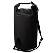Outdoor Waterproof Single Shoulder Bag Dry Sack Pvc Barrel Bag Capacity: 10L (Black)