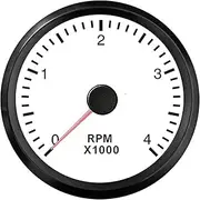 ZFGVGNMTYA Universal Car Boat 52mm WiFi Tachometer 0-4000RPM Generator ATV Programmable Gauge for Diesel Gasoline 12/24V with Backlight Car Tachometer(4KRPM WN)