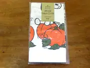 Vintage NOS Hallmark Peanuts 44x44 The Great Pumpkin Patch Bridge Table Cover 2