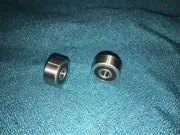 2 NEW SHOPSMITH BAND SAW BACK UP BEARINGS FOR BEHIND THE BLADE TOP AND BOTTOM