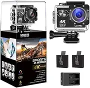 [CamGo] 4K+ 16MP WiFi HD Underwater Waterproof Camera 30M Sports Camcorder with 170° Wide Angle Lens (2024)