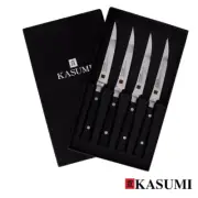 Kasumi Damascus 4 Piece Steak Knife Set 12cm Meat Cutting Steak Slicing
