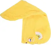 VICASKY Cartoon Hair Towel Wrap for Women Quick Drying Fleece Hair Towel Lightweight Absorbent for Home Travel Unique Design for Fun Comfort