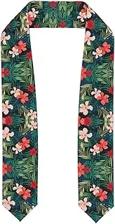 [SKKNT] Summer Hawaiian Print Graduation Shawl Stole For Academic Commencements Honor Sash Congratulations Gift
