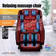 HOMASA Electric Massage Chair Zero Gravity Heating Massager Full Body 22 Nodes