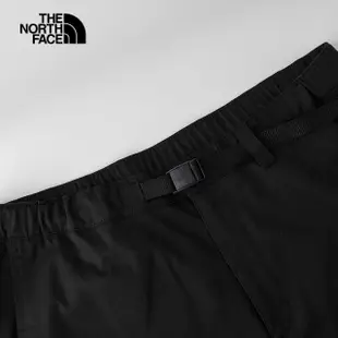 【The North Face 官方旗艦】北面男款黑色吸濕排汗防曬大口袋休閒褲｜81SLJK3