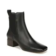 Franco Sarto Womens Waxton Square Toe Ankle Bootie Black Snake Print 6.5 M