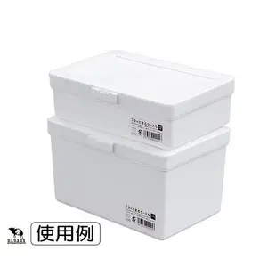 【現貨】日本Sanada-純白掀蓋收納盒850ml/1700ml 掀蓋收納盒/收納整理盒 (8.8折)