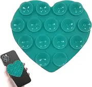 Suction Phone Holder Heart - Shower Cell Phone Stand | Strong Grip Holder Silicone Double-Sided Phone Case for Selfies