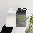 Portable Reusable BPA Free Juice Cup Drink Bottle Plastic Flat Water Bottle