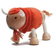 NEW AnamalZ Buffalo Poseable Wood Wooden Figure 10cm - Preschool Steiner