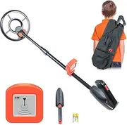 Metal Detector for Kids Ages 8-12, Waterproof Search Coil,Safe & Easy to Use,Sound & LCD Display Results,High Sensitivity,Adjustable Stem,Beach, Backyard,Outdoor Exploration,Fun & Educational